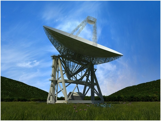 天問一號火星探測器，70米天線（GRAS-4）建成效果圖